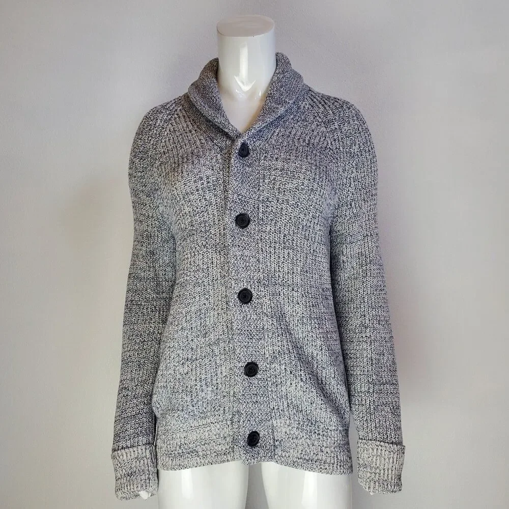 Men's Banana Republic Gray Shawl Cardigan